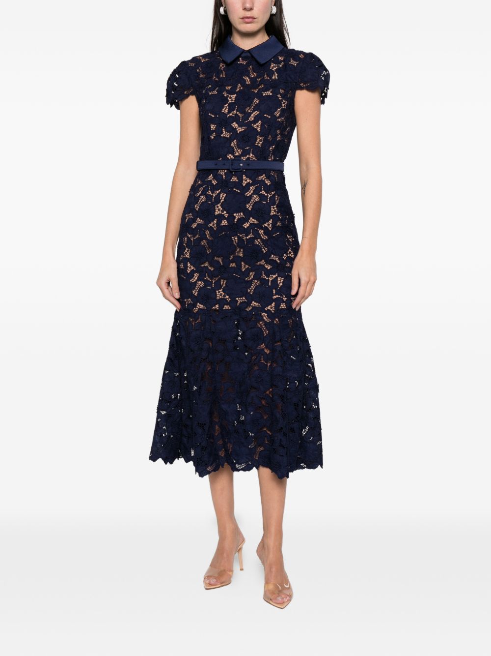 Self Portrait Women Lace Midi Dress