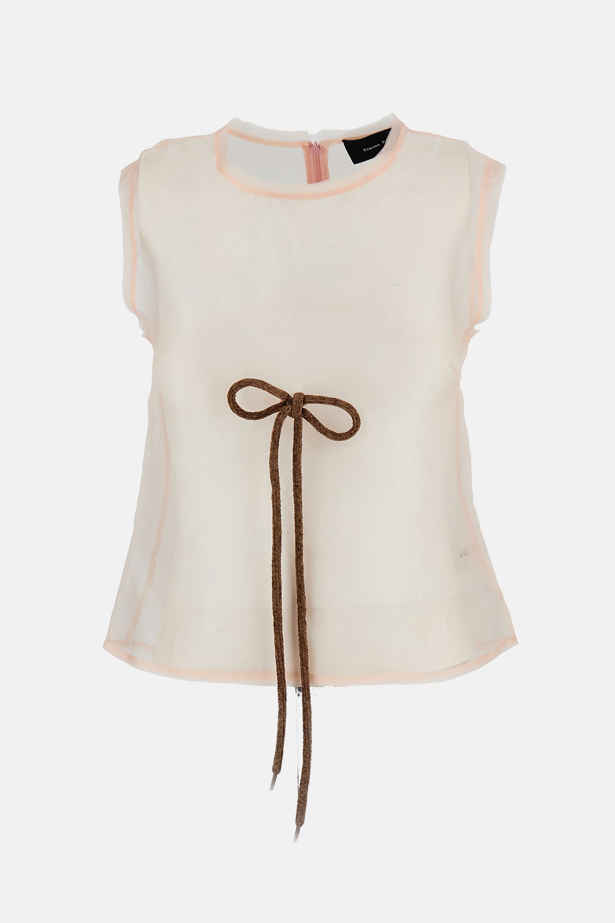 Simone Rocha Women Sheer Frayed Contour Dart Top