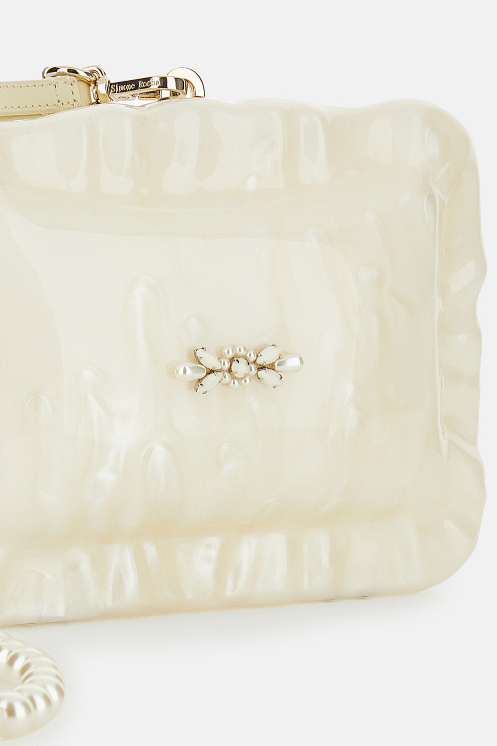 Simone Rocha Women Pearl Crossbody Pillowcase Bag W/ Emb