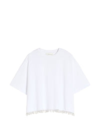 Sportmax Women Embellished Cotton T-Shirt