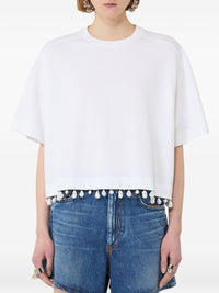 Sportmax Women Embellished Cotton T-Shirt