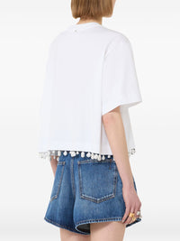 Sportmax Women Embellished Cotton T-Shirt