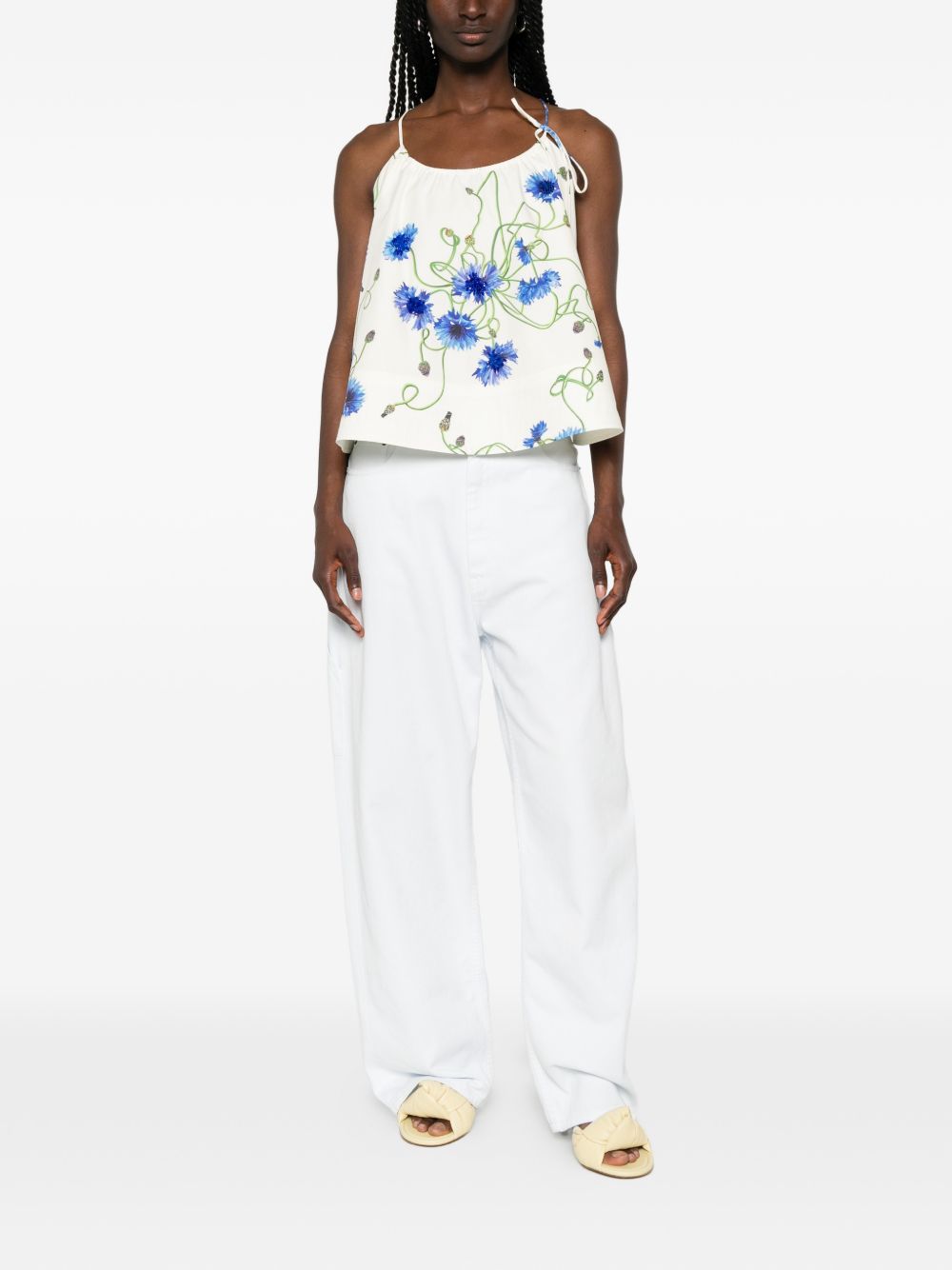 Stella Mccartney Women Embroidered Cotton Top