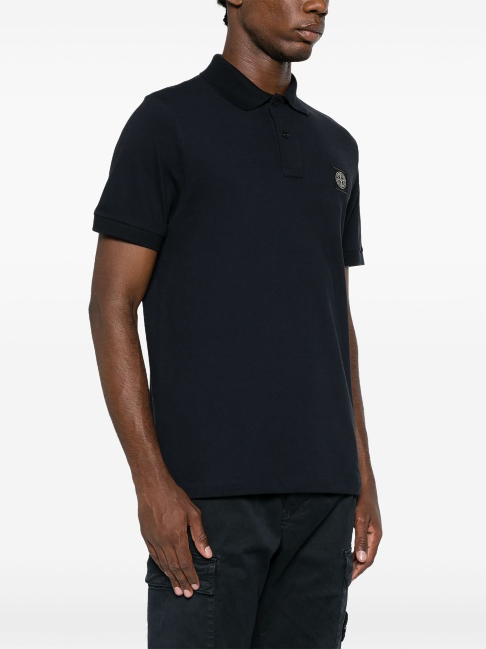 STONE ISLAND Stone Island Men Logo Cotton Polo Shirt
