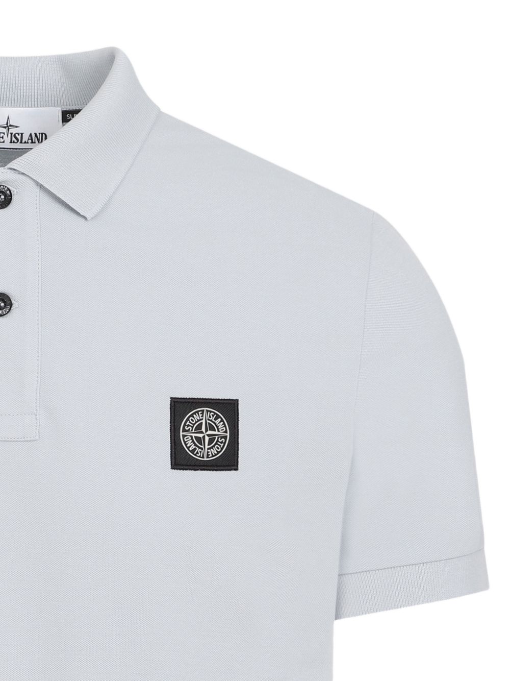 Stone Island Men Logo Cotton Polo Shirt