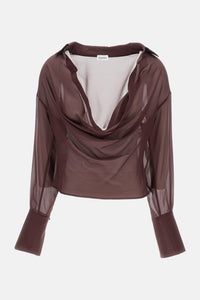 The Andamane Women Lilia - Deep V Collar Blouse