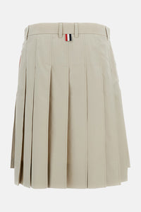 Thom Browne Women Cotton Pleated Skirt