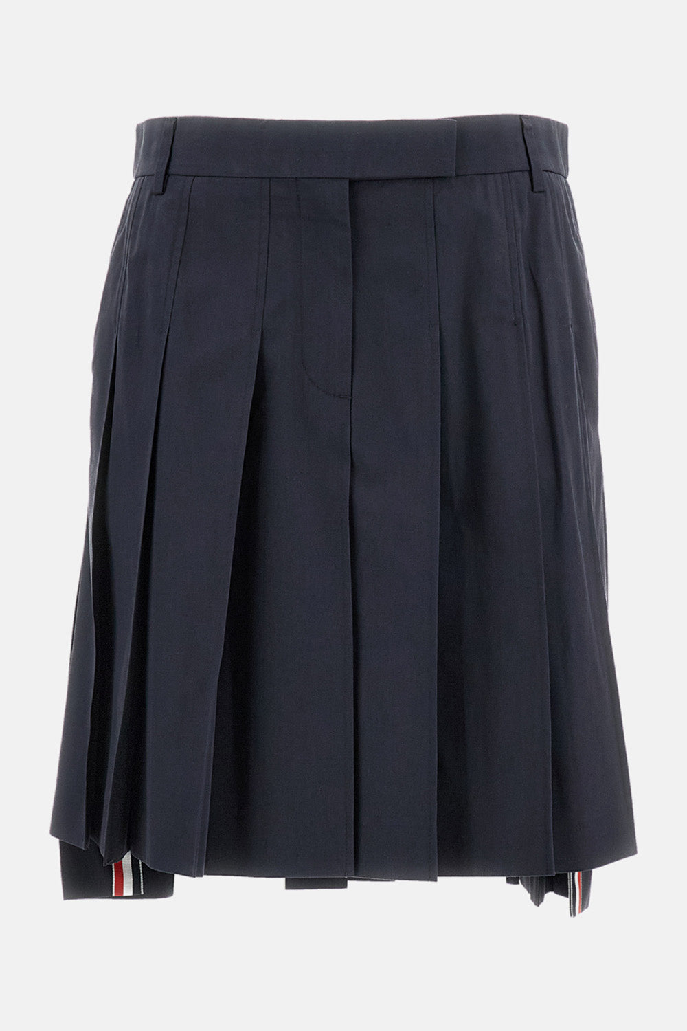 Thom Browne Women Cotton Pleated Skirt