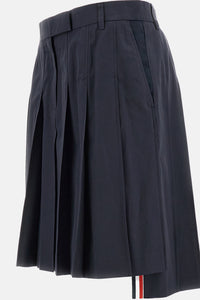 Thom Browne Women Cotton Pleated Skirt