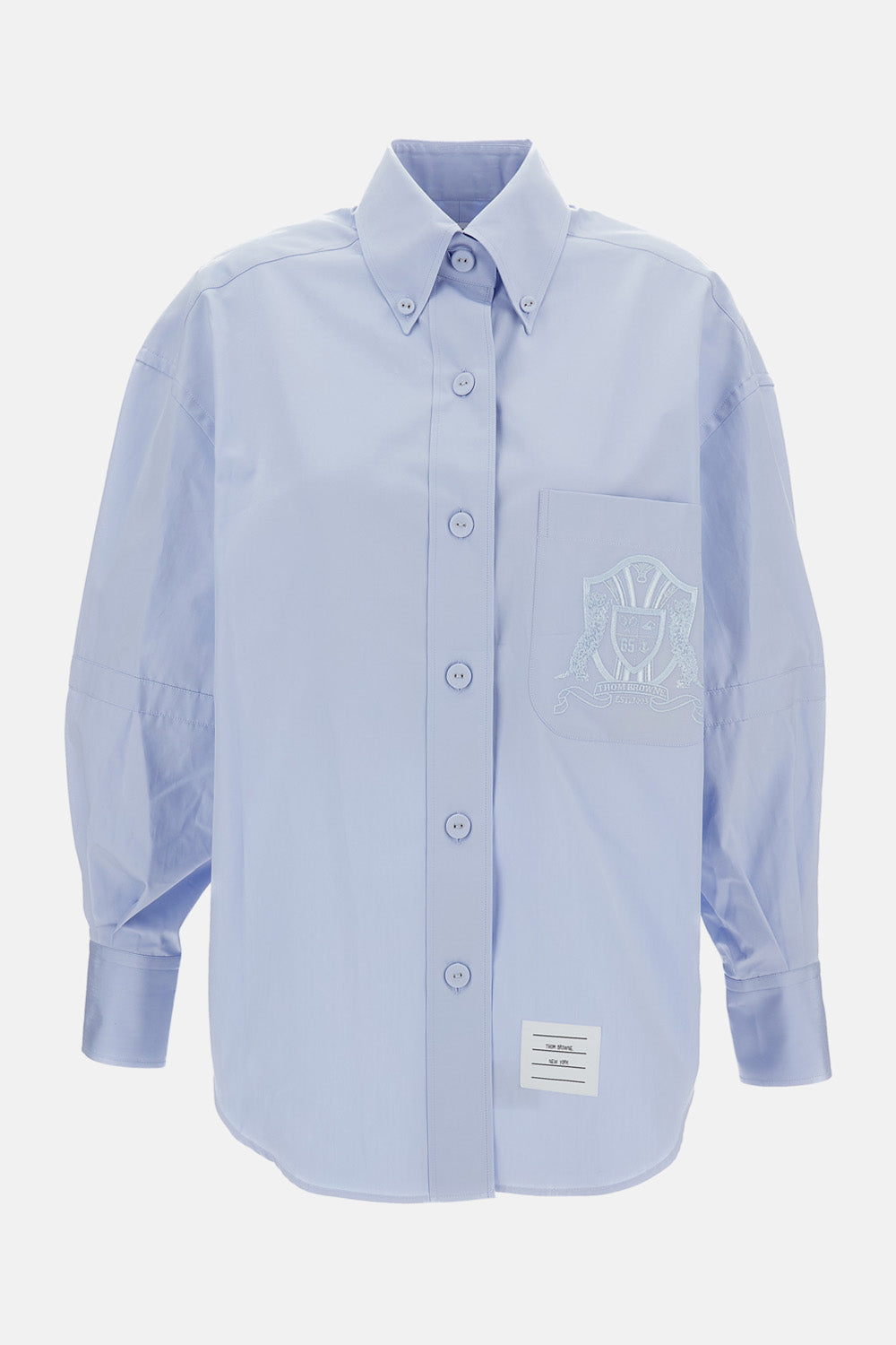 Thom Browne Thom Browne Women Supersized Long Sleeve Point Collar Shirt