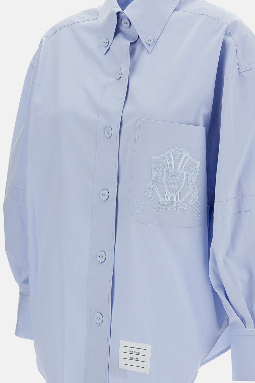 Thom Browne Thom Browne Women Supersized Long Sleeve Point Collar Shirt