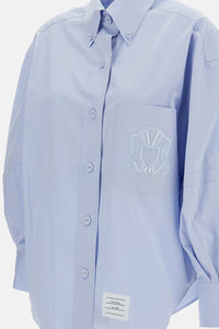 Thom Browne Thom Browne Women Supersized Long Sleeve Point Collar Shirt