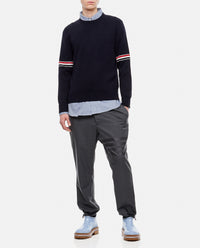 Thom Browne Men Milano Stitch Crewneck Pullover