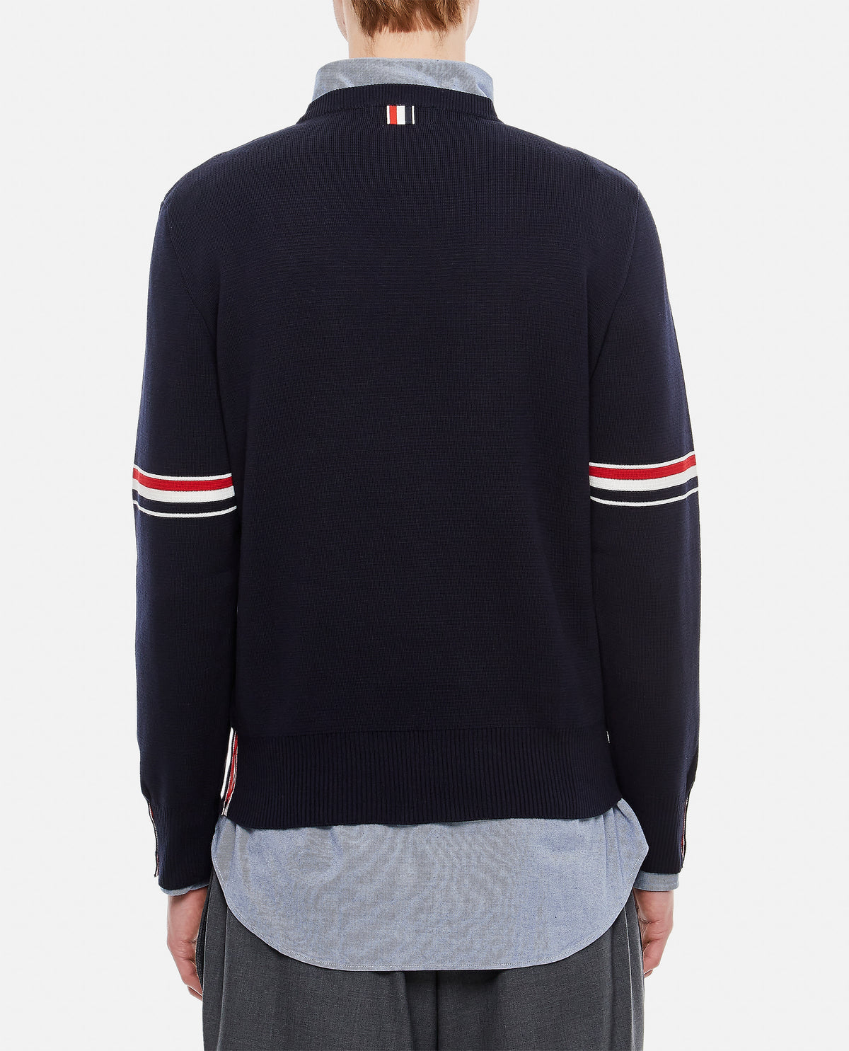 Thom Browne Men Milano Stitch Crewneck Pullover