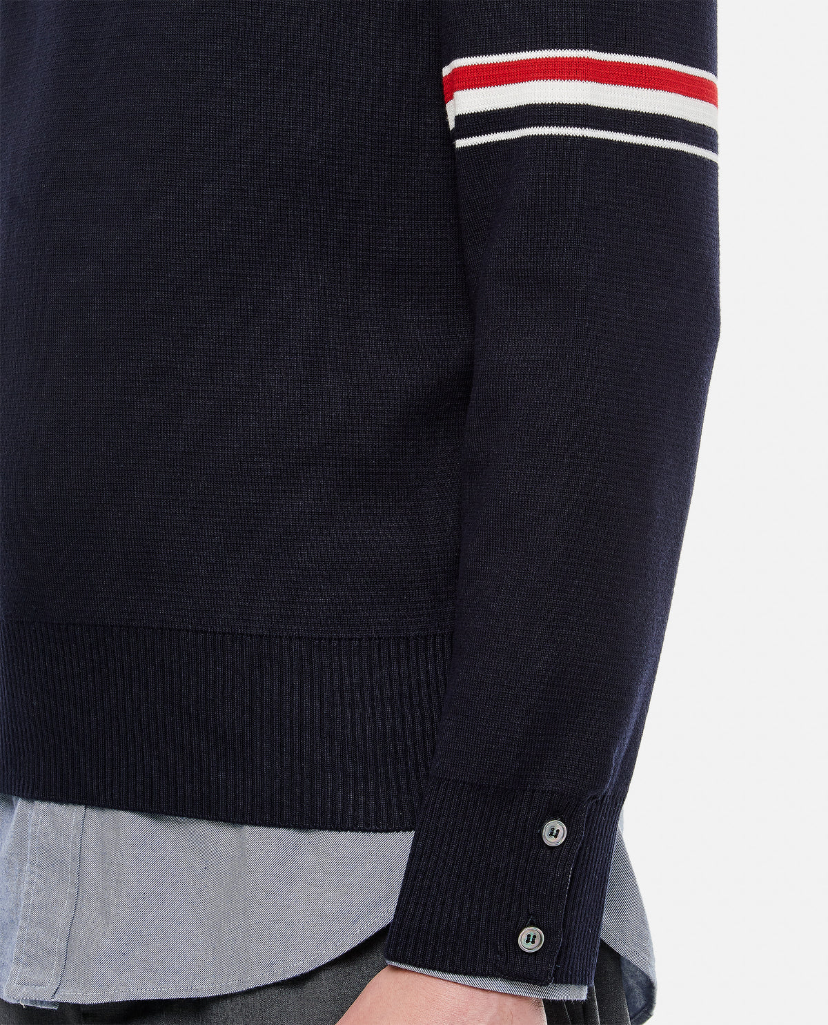 Thom Browne Men Milano Stitch Crewneck Pullover