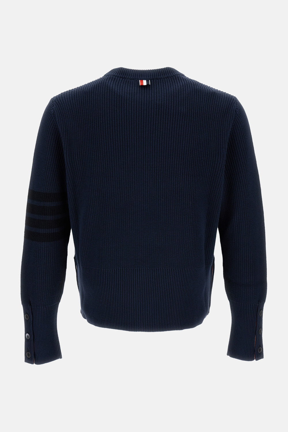 Thom Browne Men Crewneck Cotton Cardigan