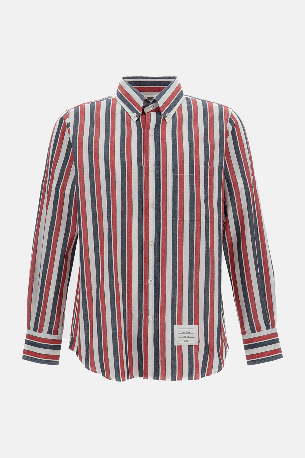 Thom Browne Men Striped Linen Shirt