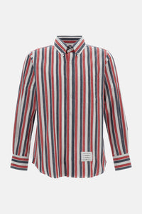 Thom Browne Men Striped Linen Shirt