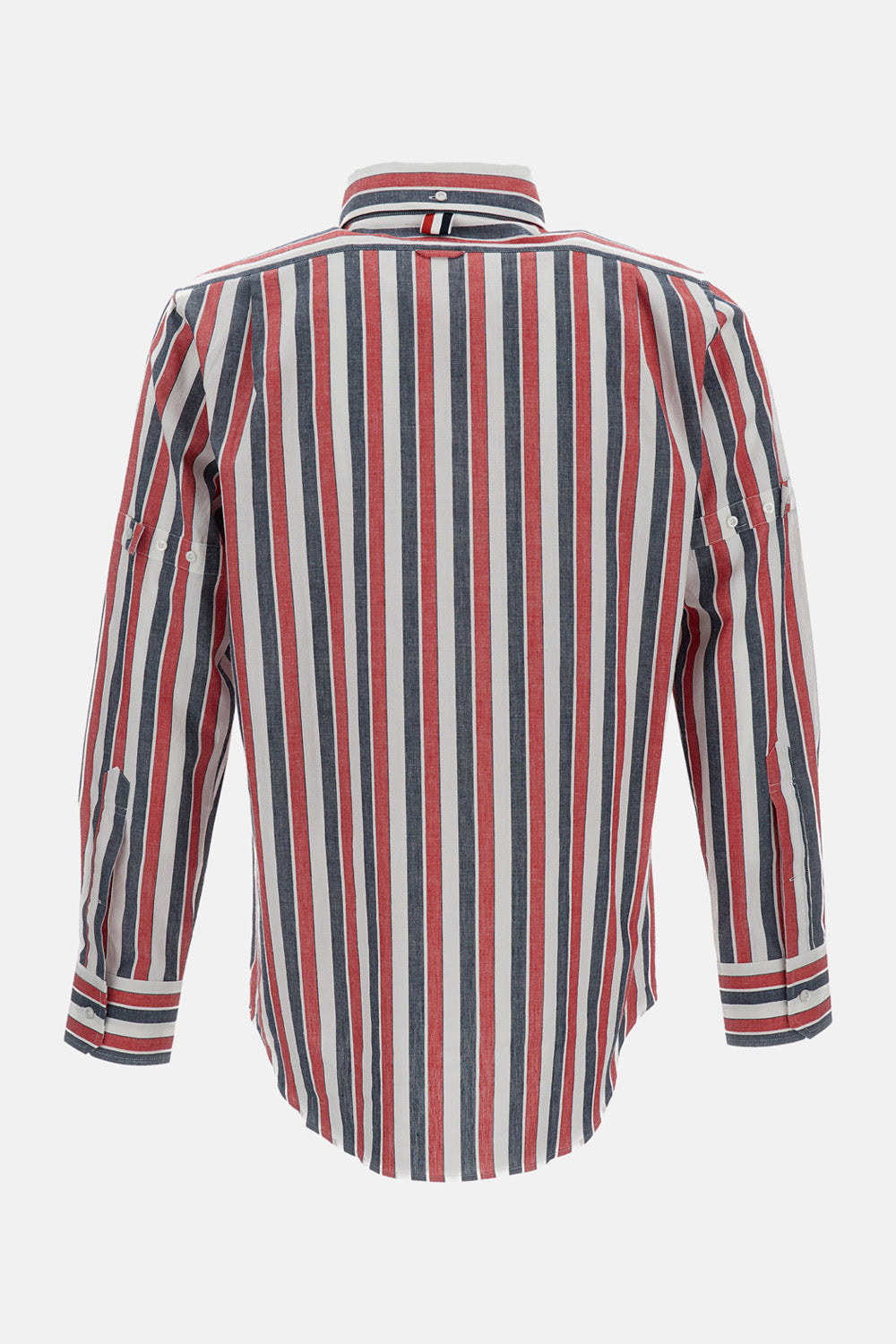 Thom Browne Men Striped Linen Shirt