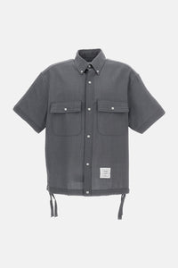 Thom Browne Men Short-Sleeve Oversize Shirt