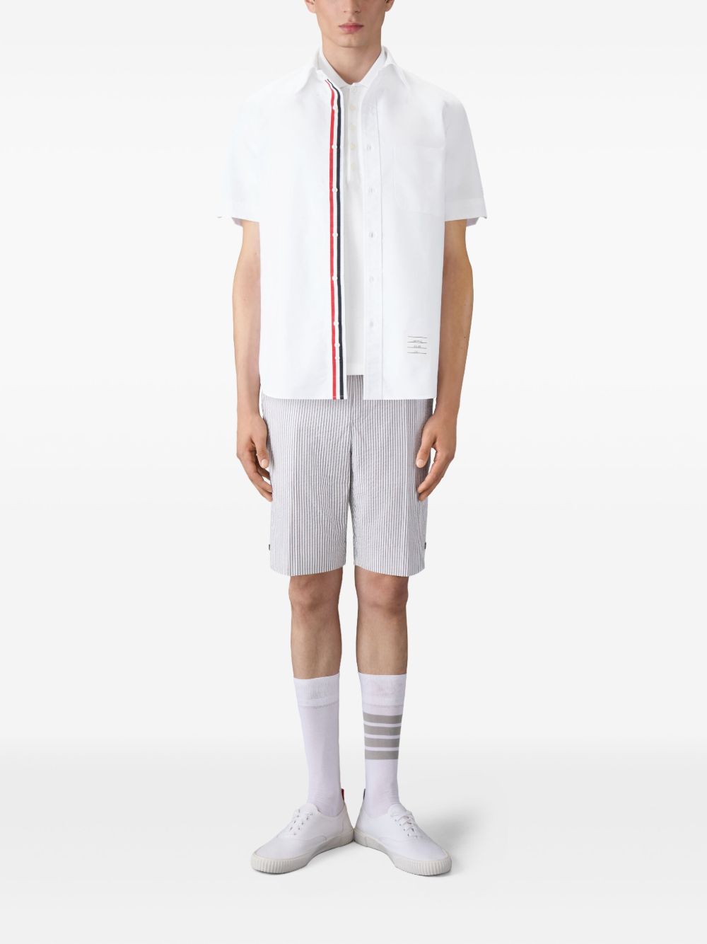 THOM BROWNE Thom Browne Men Cotton Polo Shirt