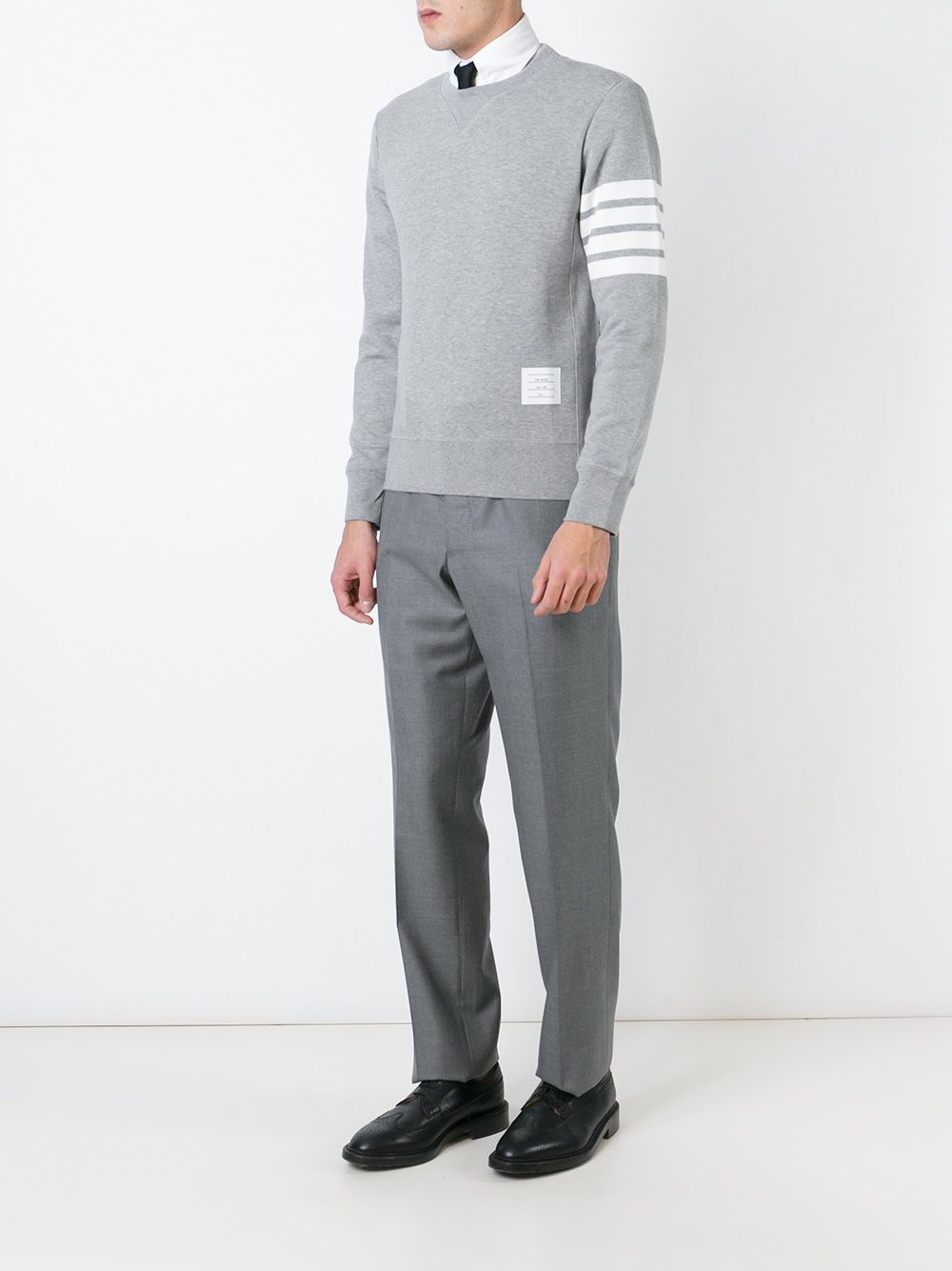 Thom Browne Men Cotton Crewneck Sweatshirt