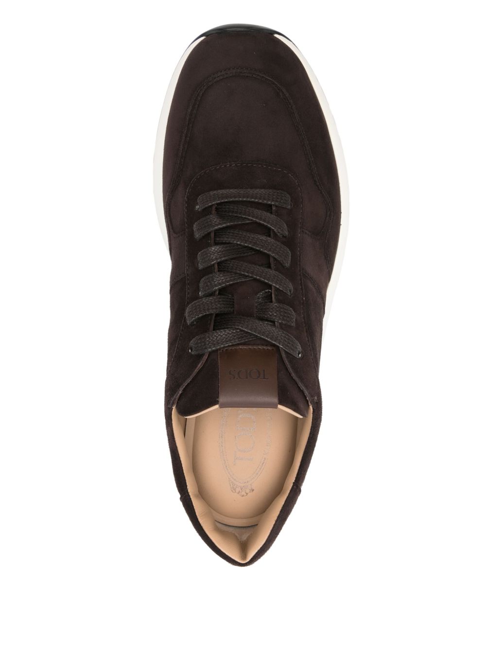 Tod's Men Red Dot Suede Leather Sneakers