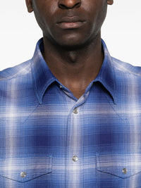 Tom Ford Men Cotton Checked Shirt