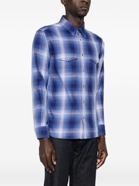 Tom Ford Men Cotton Checked Shirt