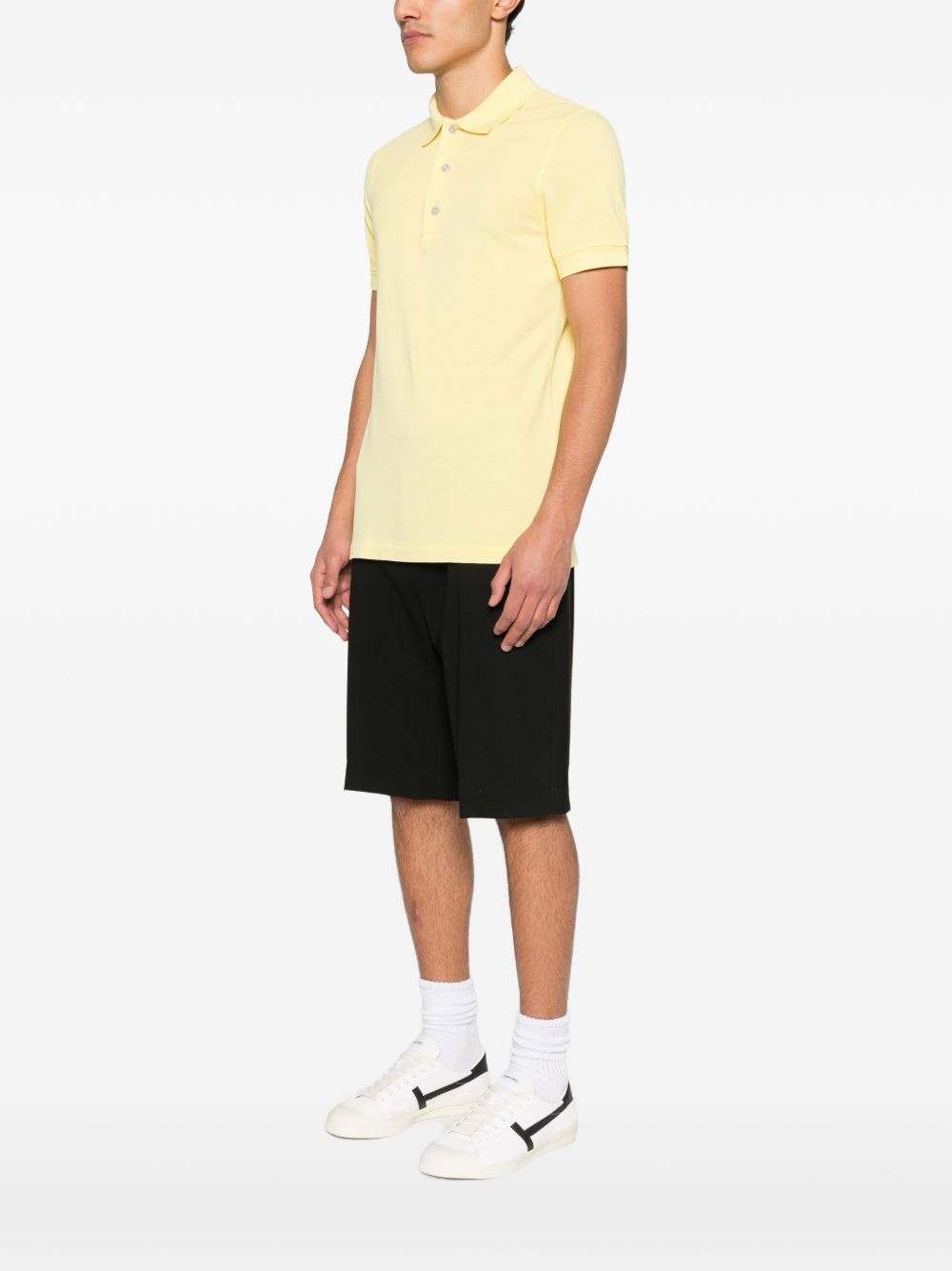Tom Ford Men Cotton Blend Polo Shirt