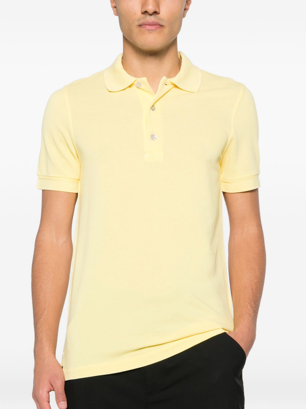Tom Ford Men Cotton Blend Polo Shirt