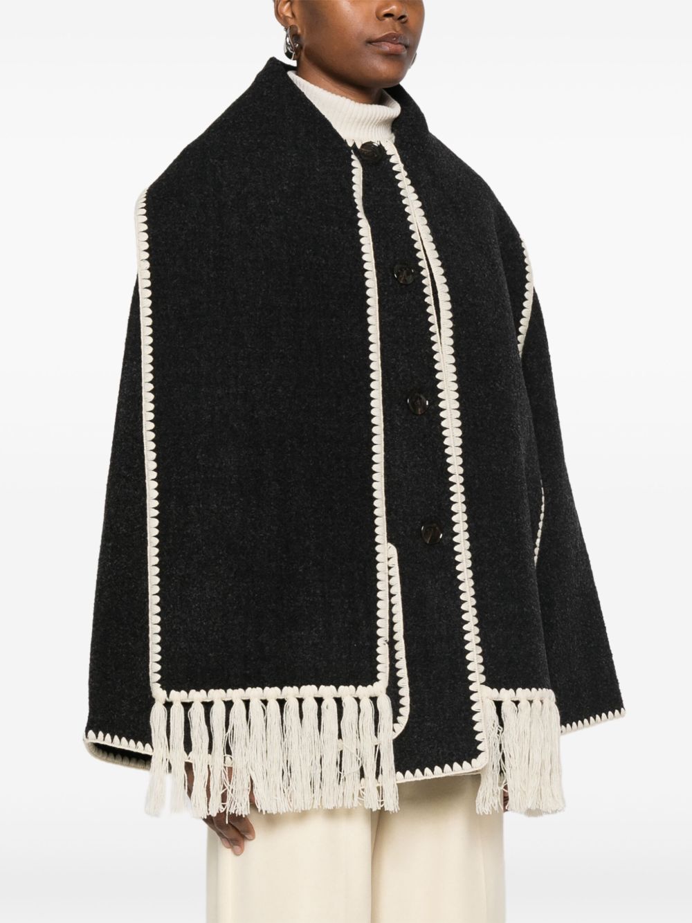 TOTEME Toteme Women Wool Scarfed Jacket
