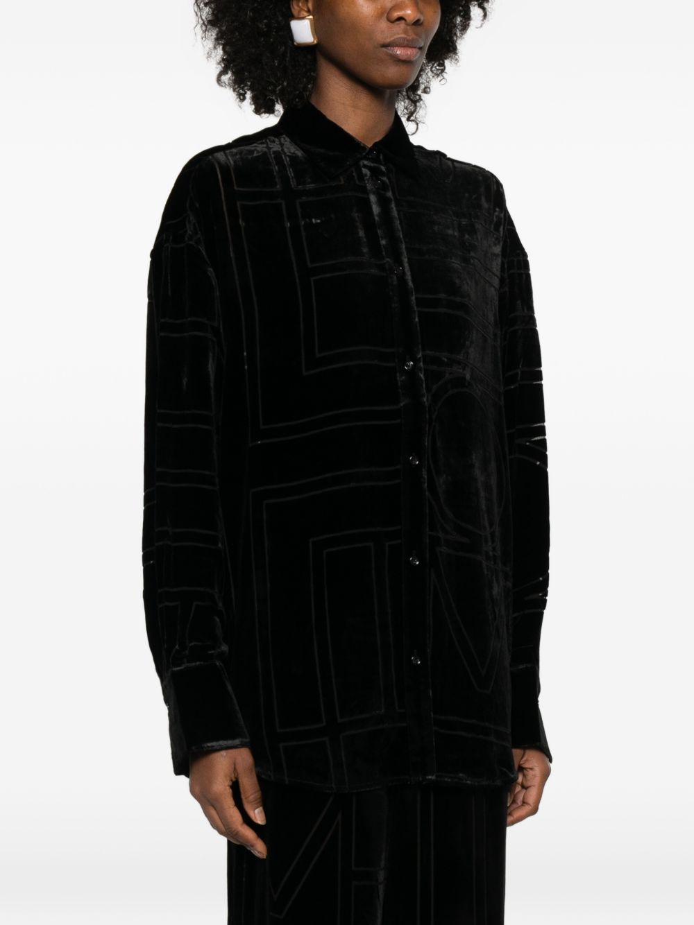 Toteme Women Monogram Pajama Shirt