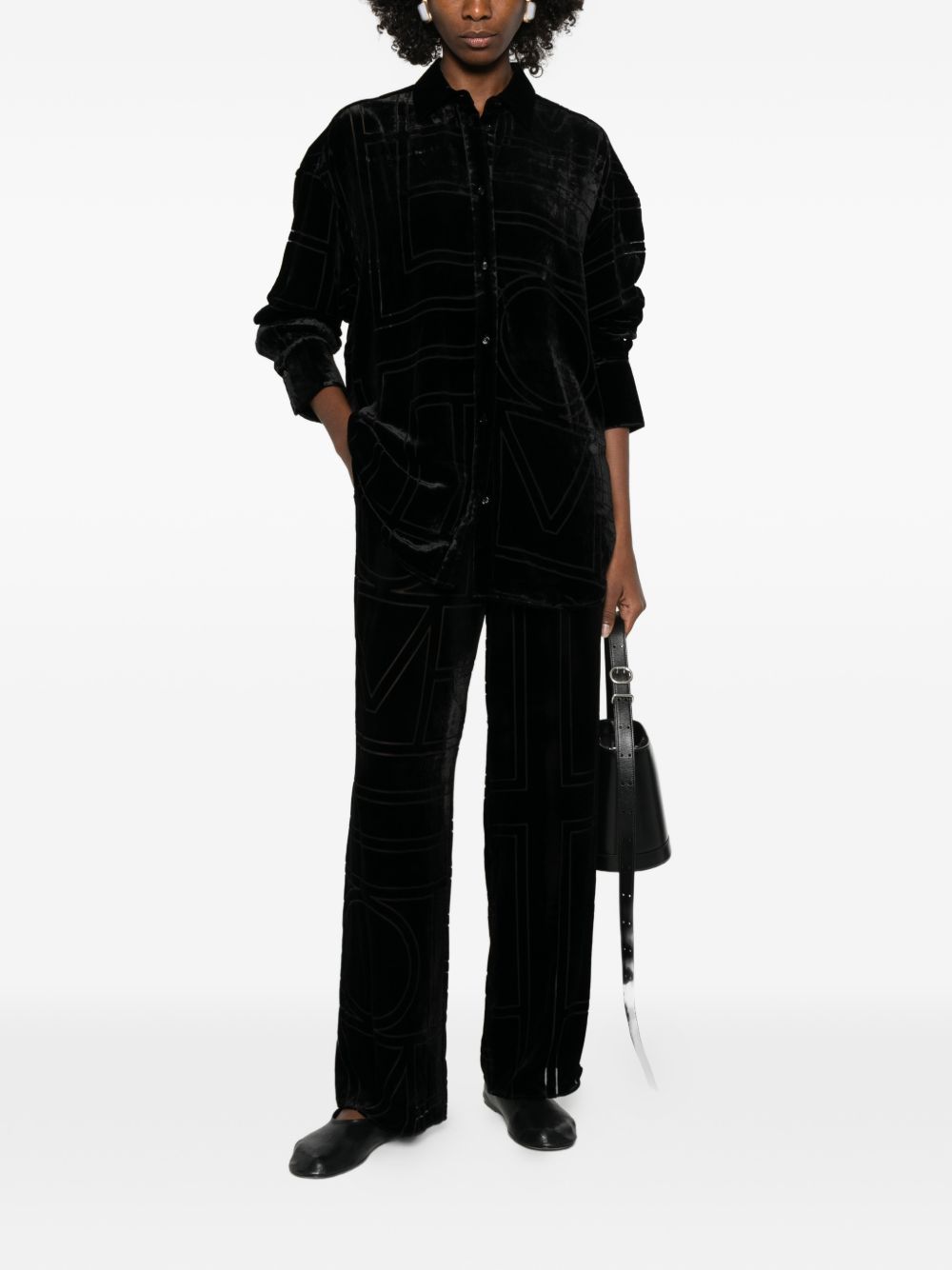 Toteme Women Monogram Pajama Shirt