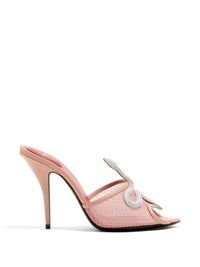 Valentino Garavani Women Coeur Vipère Leather Mules
