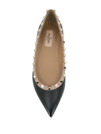 VALENTINO GARAVANI Valentino Garavani Women Rockstud Leather Ballets