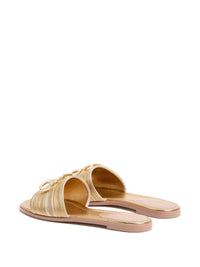 VALENTINO GARAVANI Valentino Garavani Women Vlogo Signature Leather Flat Sandals