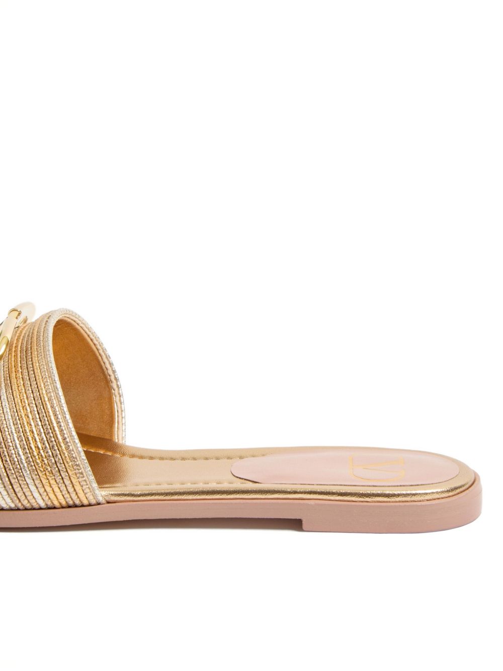 VALENTINO GARAVANI Valentino Garavani Women Vlogo Signature Leather Flat Sandals
