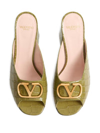 Valentino Garavani Women Vlogo Signature Leather Mules