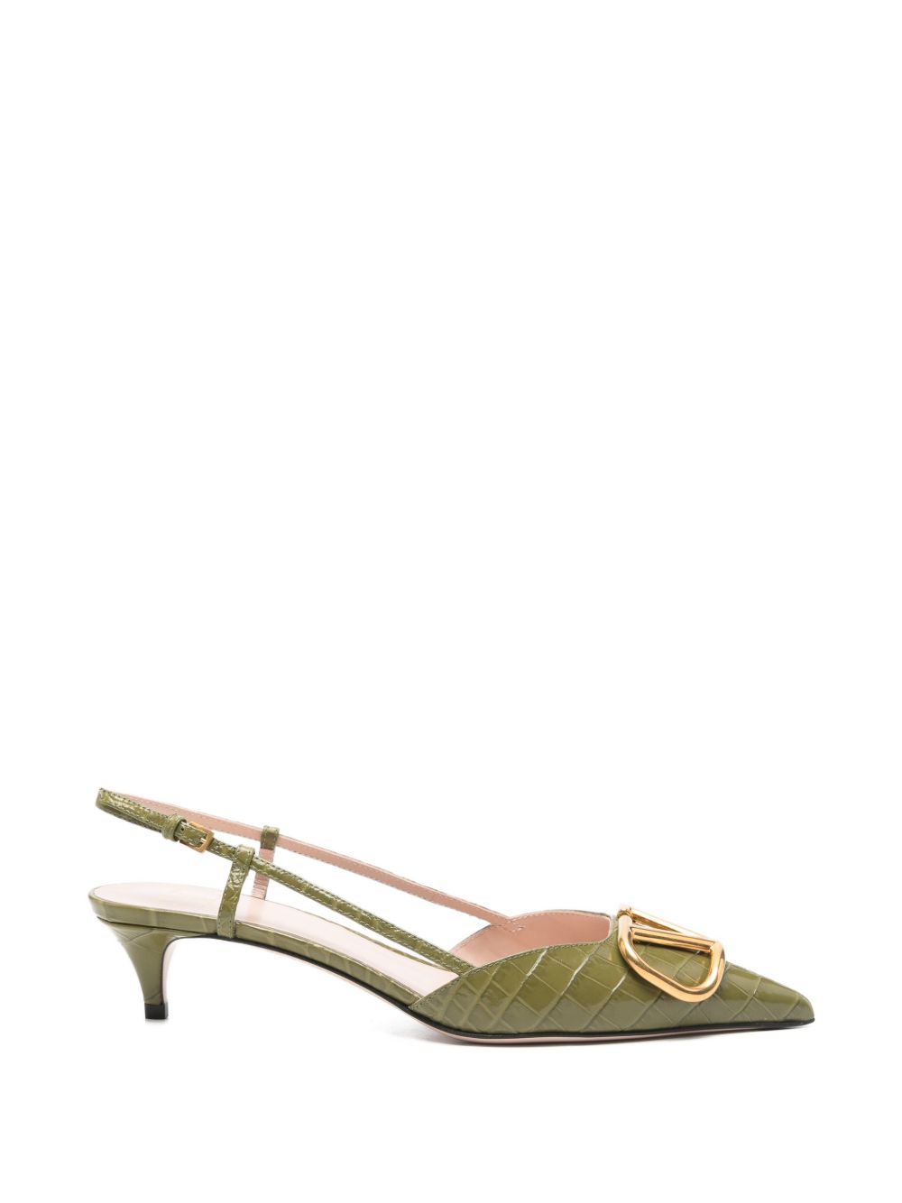 VALENTINO GARAVANI Valentino Garavani Women Vlogo Signature Leather Slingback Pumps