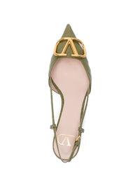 VALENTINO GARAVANI Valentino Garavani Women Vlogo Signature Leather Slingback Pumps