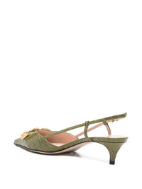 VALENTINO GARAVANI Valentino Garavani Women Vlogo Signature Leather Slingback Pumps