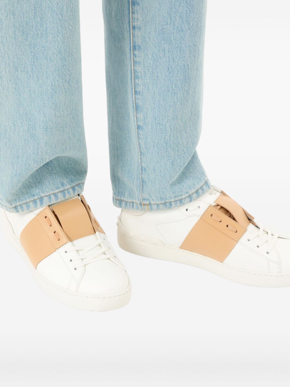 VALENTINO GARAVANI Valentino Garavani Men Open Leather Sneakers