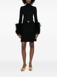 Valentino Women Vlogo Signature Wool Skirt