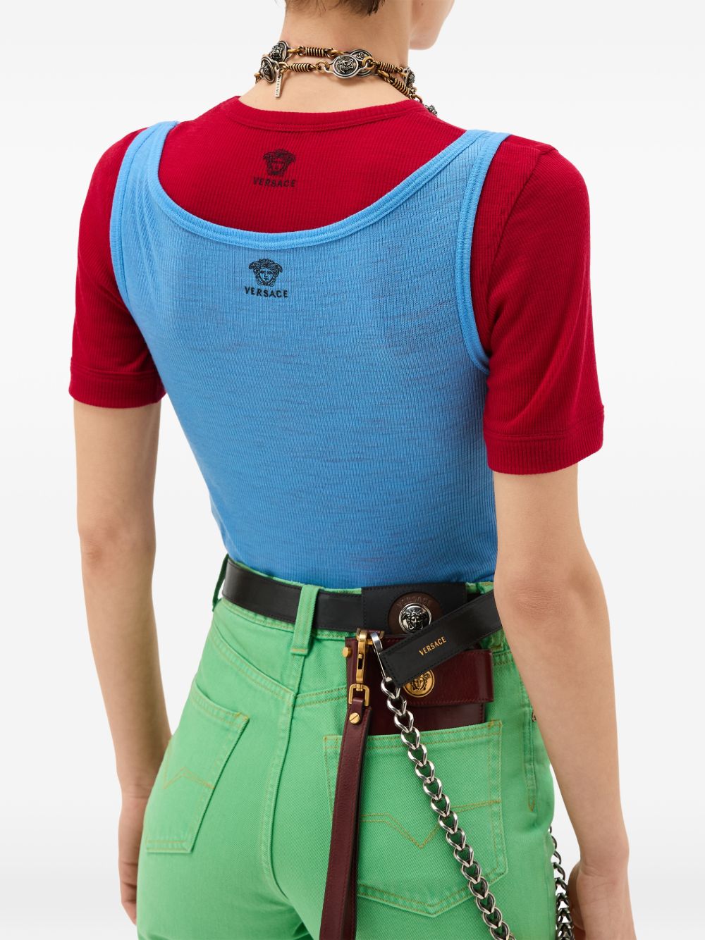 Versace Women Medusa Wool Tank Top
