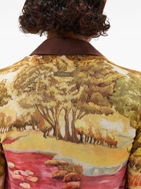 Versace Women Printed Silk Cardigan