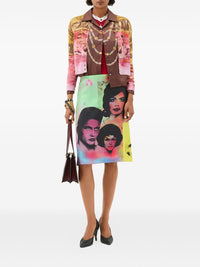 Versace Women Printed Silk Cardigan