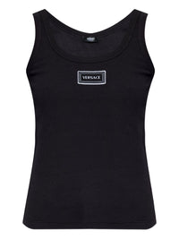 Versace Women Logo Cotton Tank Top
