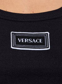 Versace Women Logo Cotton Tank Top