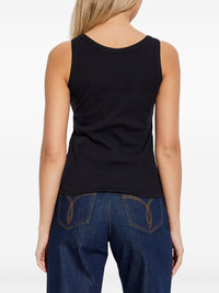 Versace Women Logo Cotton Tank Top